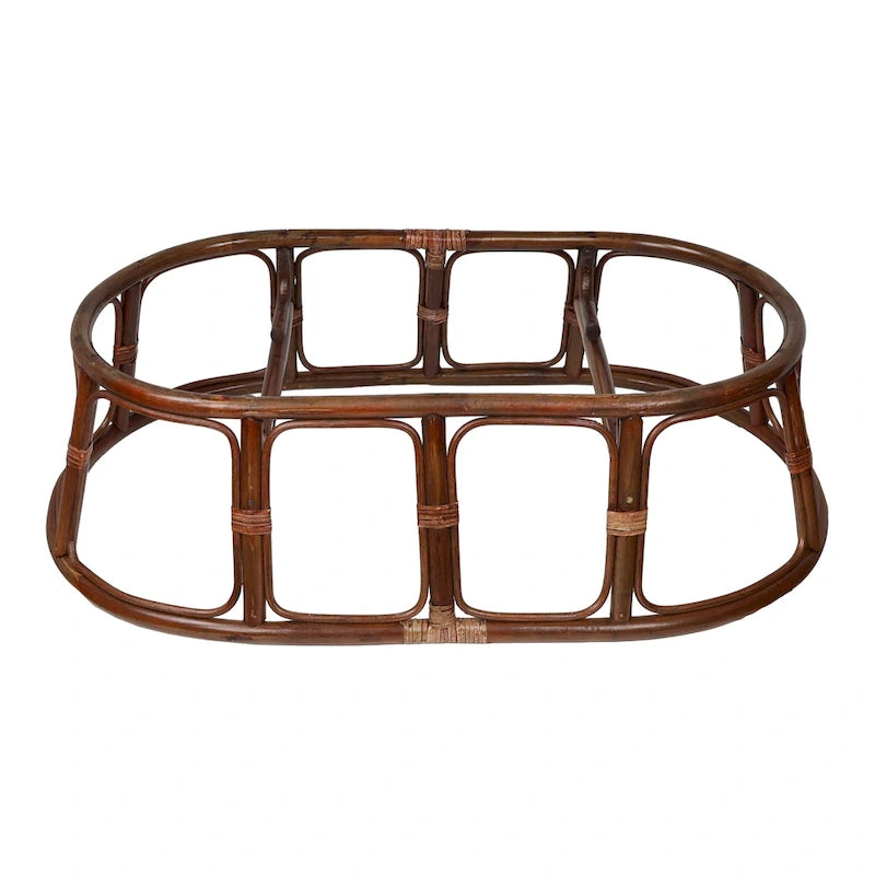Bali Rattan Double Papasan Chair with Twill Cushion