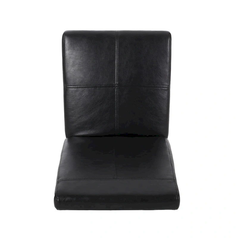 Pertica Upholstered T-Stitch Dining Chairs with Wood Legs, 6 Chairs