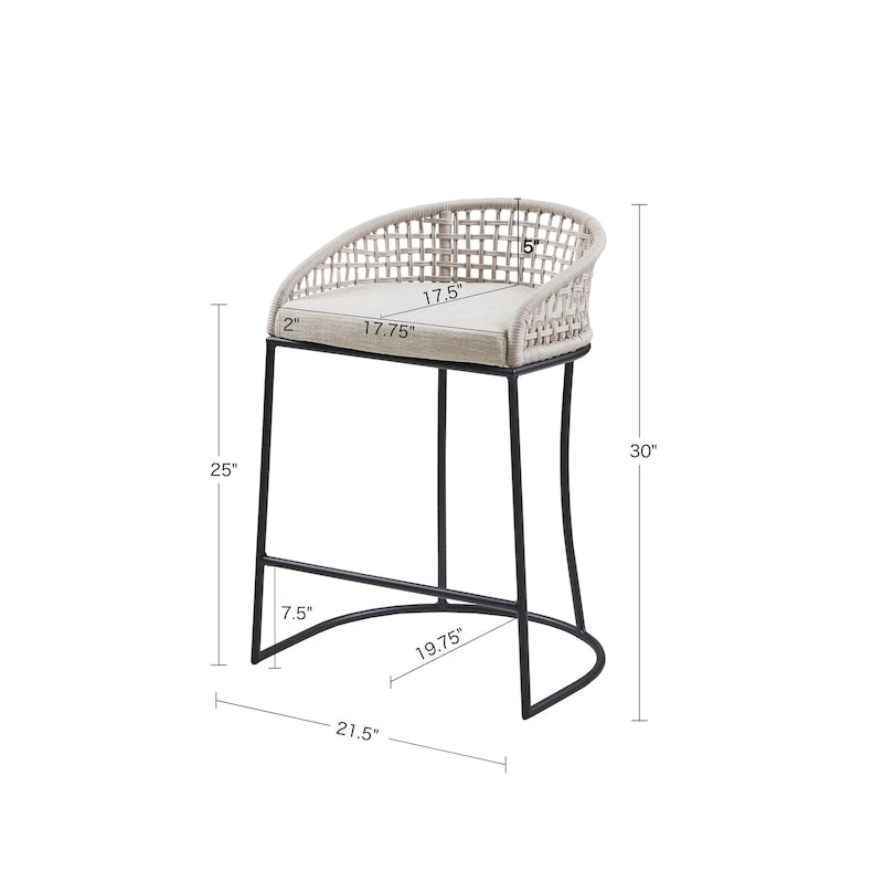 Carmel Woven Counter Stool 25