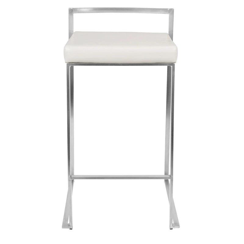 Forrest Stainless Steel Stackable Fully Welded Counter Stool (Set of 2)