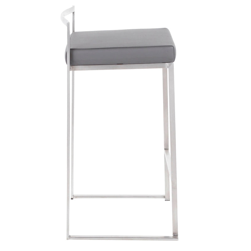 Forrest Stainless Steel Stackable Fully Welded Counter Stool (Set of 2)