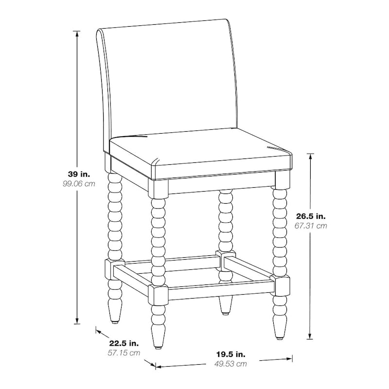 Abbott 26 Spindle Stool
