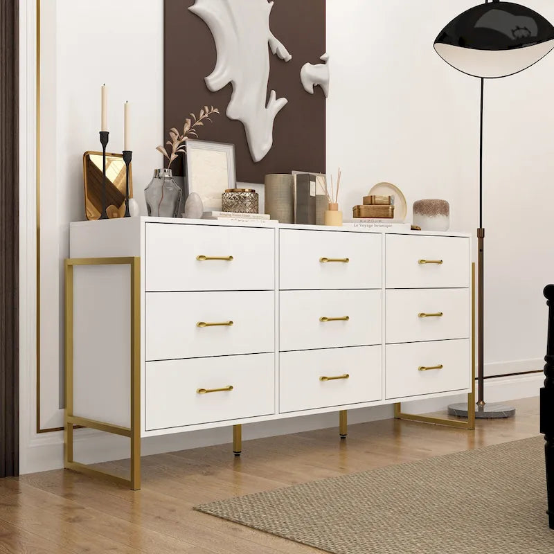 Large 61.4 Dresser - Abundant Storage, Timeless Design Drawers