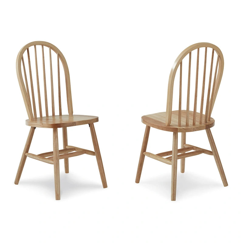 Solid Wood Windsor Spindle Back Dining Chair