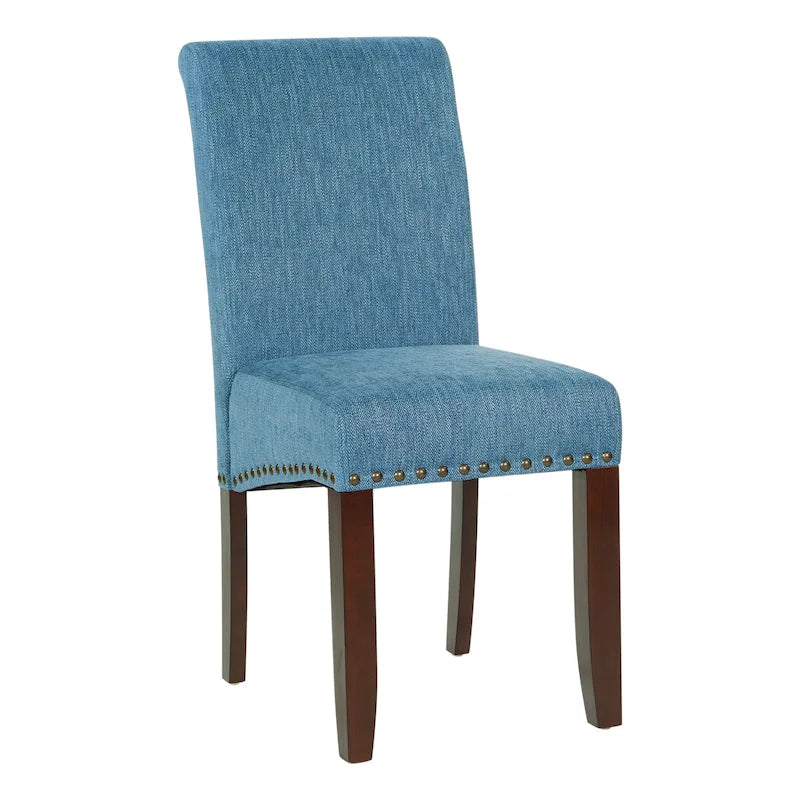 Five Bridge Eco Parsons Faux Leather Nailhead Chair