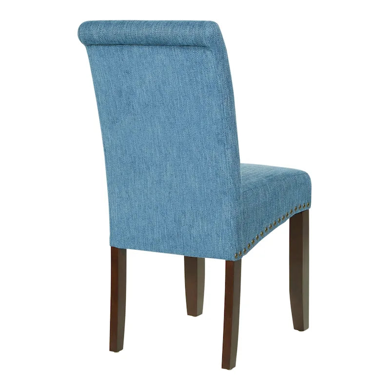 Five Bridge Eco Parsons Faux Leather Nailhead Chair