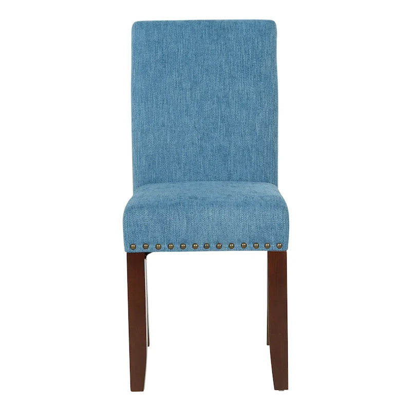 Five Bridge Eco Parsons Faux Leather Nailhead Chair
