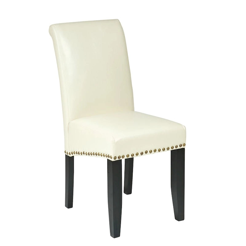 Five Bridge Eco Parsons Faux Leather Nailhead Chair