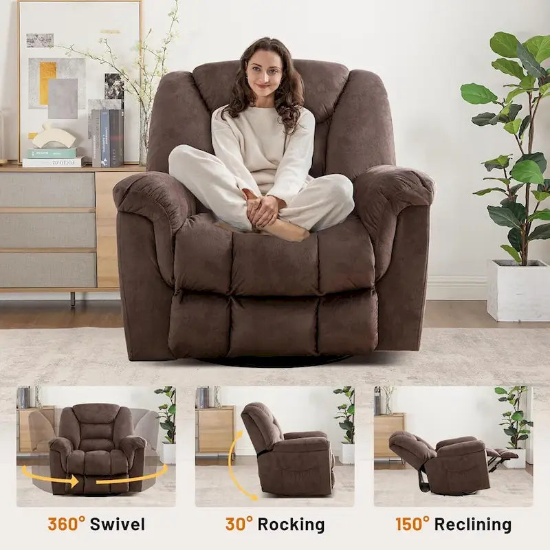 Oversize Swivel Manual Swivel Recliner