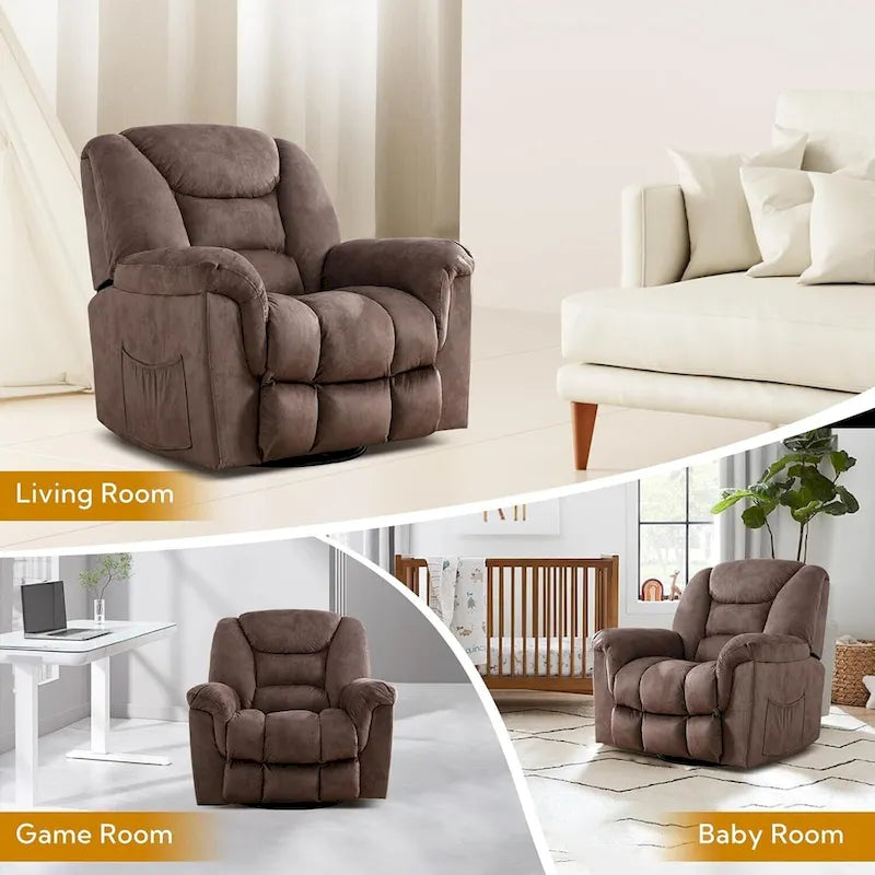 Oversize Swivel Manual Swivel Recliner