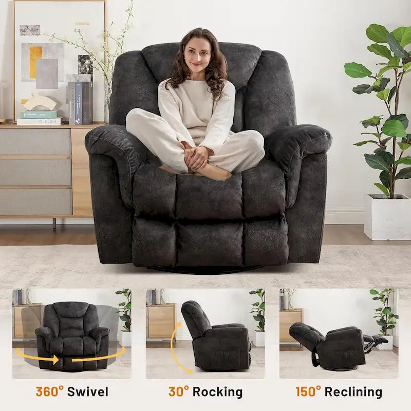 Oversize Swivel Manual Swivel Recliner