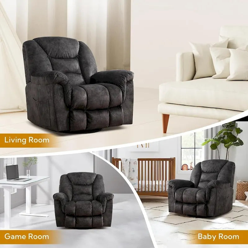 Oversize Swivel Manual Swivel Recliner