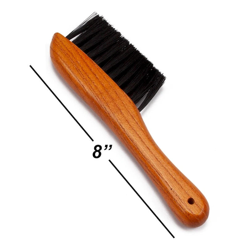 2-Piece Solid Wood Billiard Pool Table Brush and Rail Brush Set