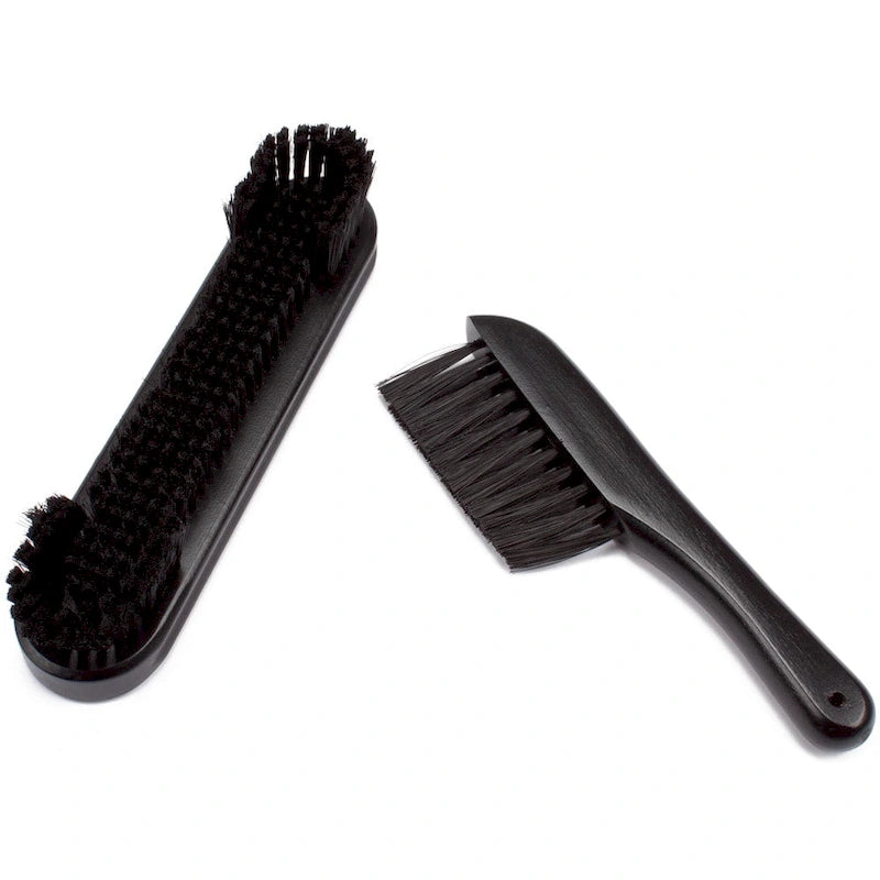 2-Piece Solid Wood Billiard Pool Table Brush and Rail Brush Set