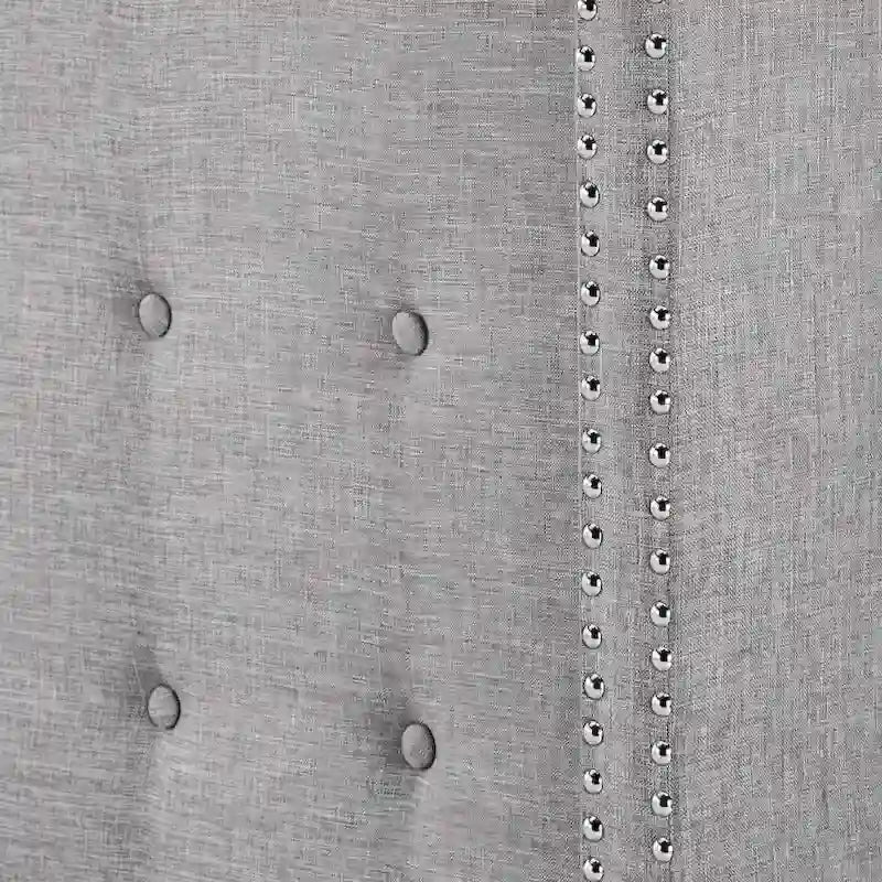Melina Linen Tufted Wingback Headboard