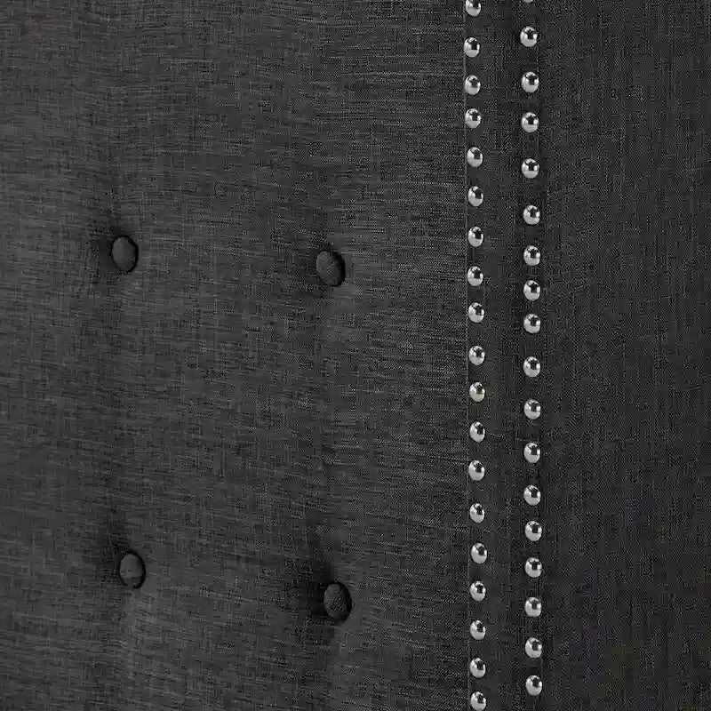 Melina Linen Tufted Wingback Headboard
