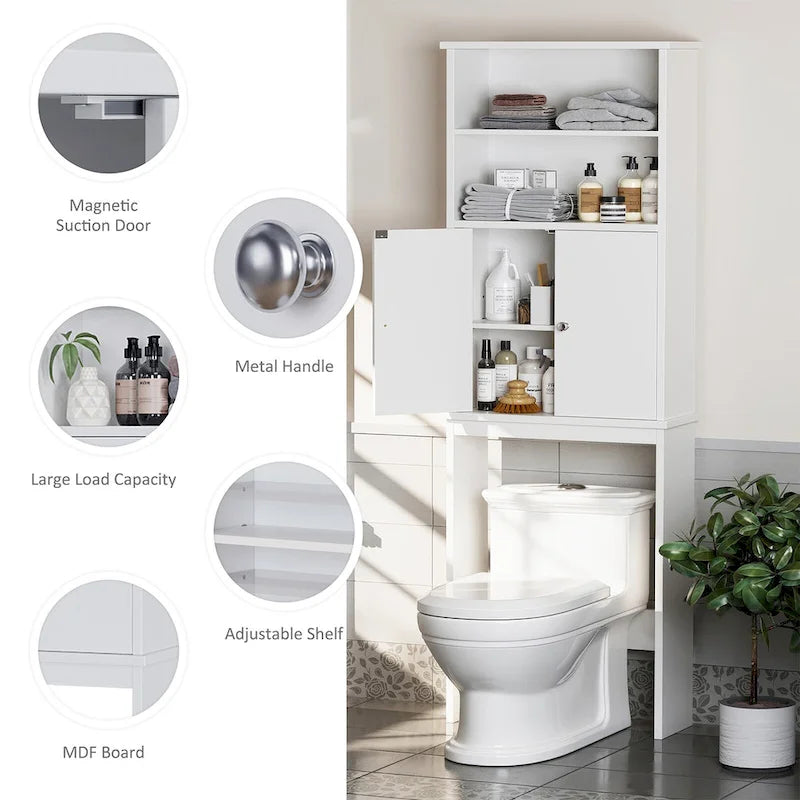 Over The Toilet Storage Cabinet with Door