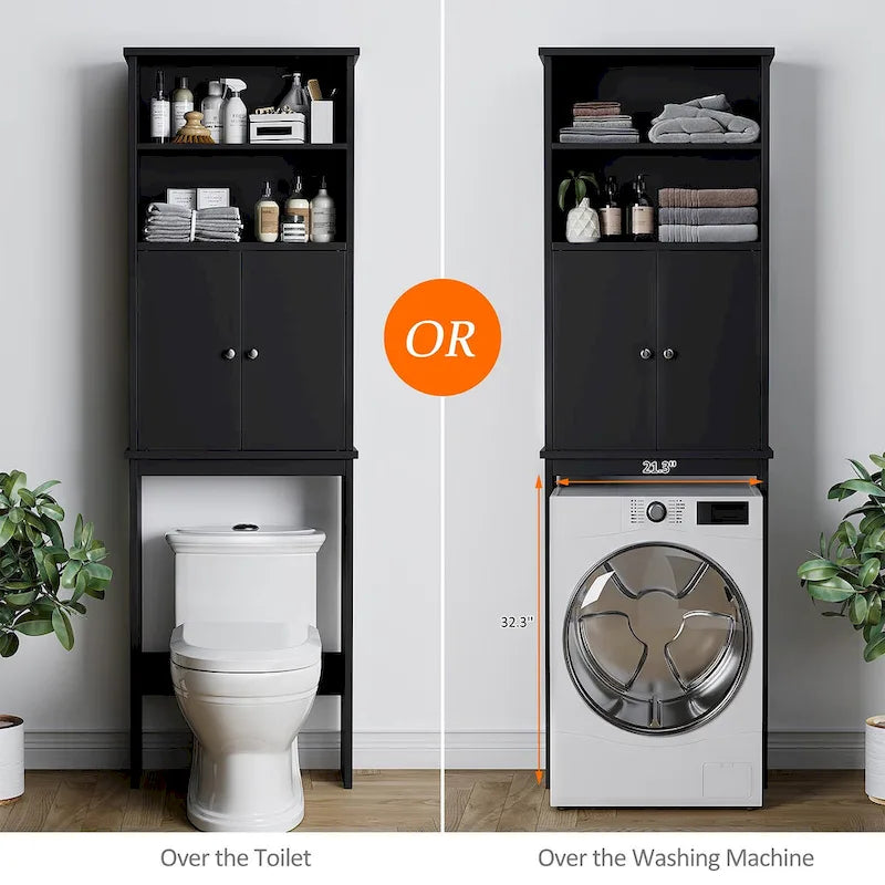 Over The Toilet Storage Cabinet with Door