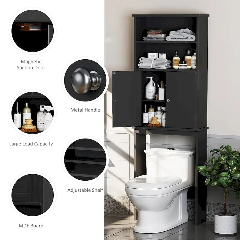 Over The Toilet Storage Cabinet with Door