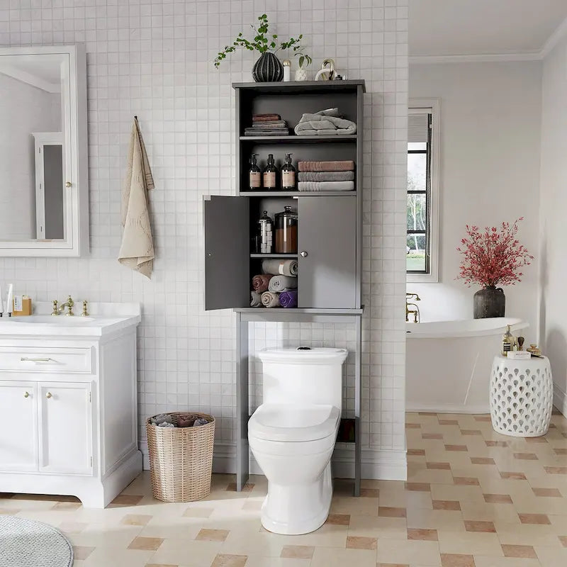 Over The Toilet Storage Cabinet with Door
