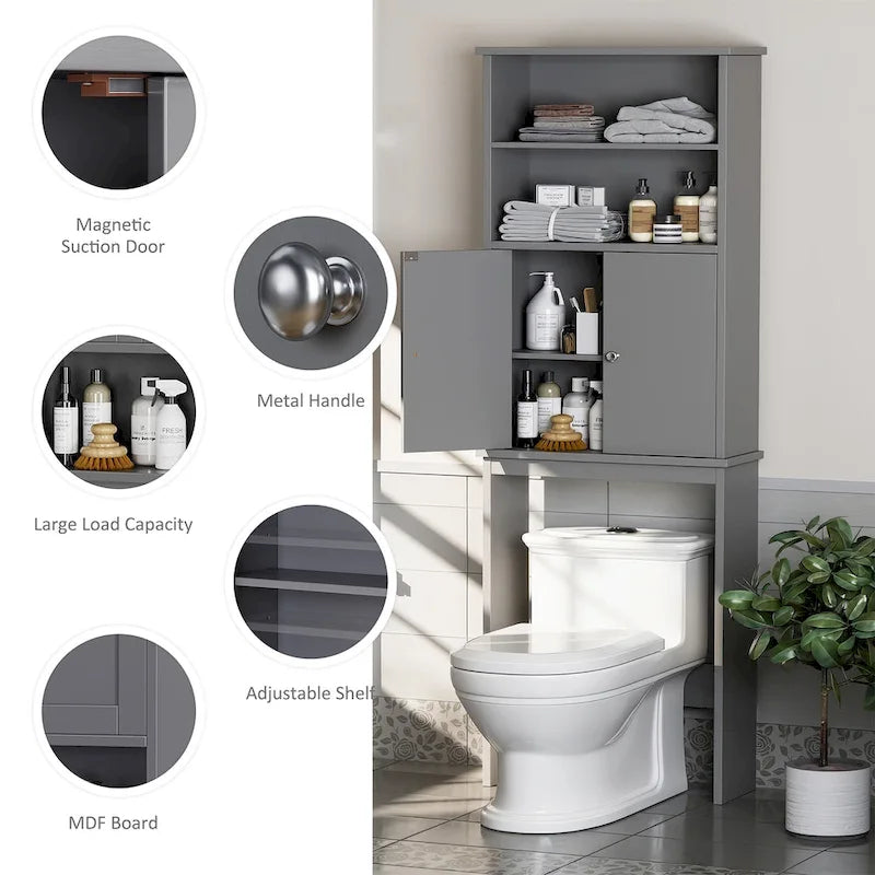 Over The Toilet Storage Cabinet with Door