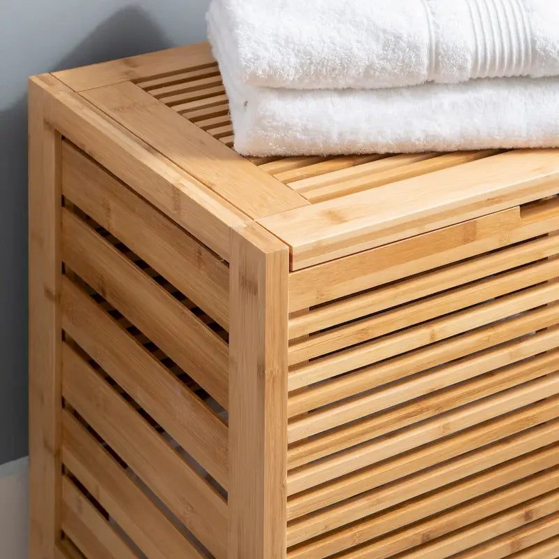 Bracken Natural Bamboo Laundry Hamper