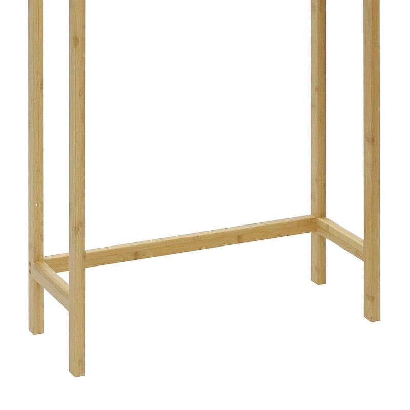 Bamboo Over The Toilet Storage Cabinet Cupboard Bathroom Organizer with Adjustable Shelf and Double Doors