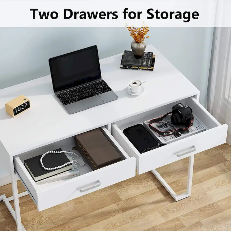 Computer Desk with Drawers, Writing Desk