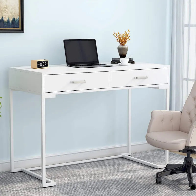 Computer Desk with Drawers, Writing Desk