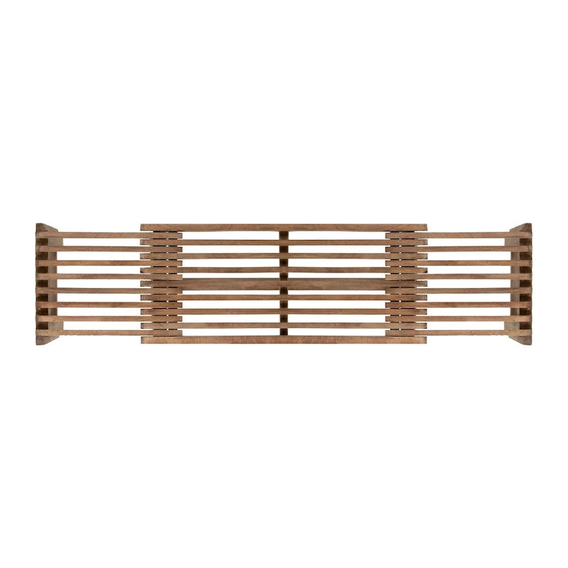 Natural Solid Mango Wood Extendable Bench