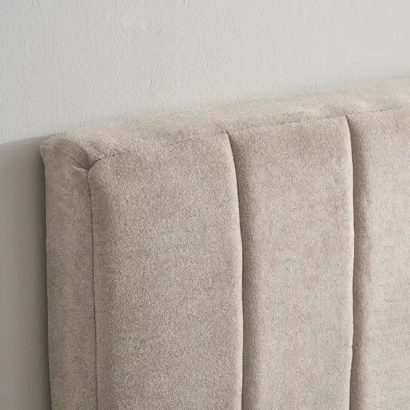 Upholstered Wall Mounted Easy Assemble Channel Stitched Headboard