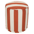 Vertical Stripe Indoor / Outdoor Ottoman Pouf 16 L x 16 W x 17 H