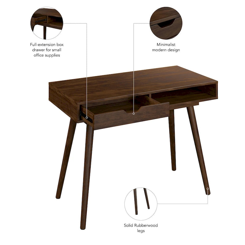 Nora 40W Writing Computer Desk with Storage