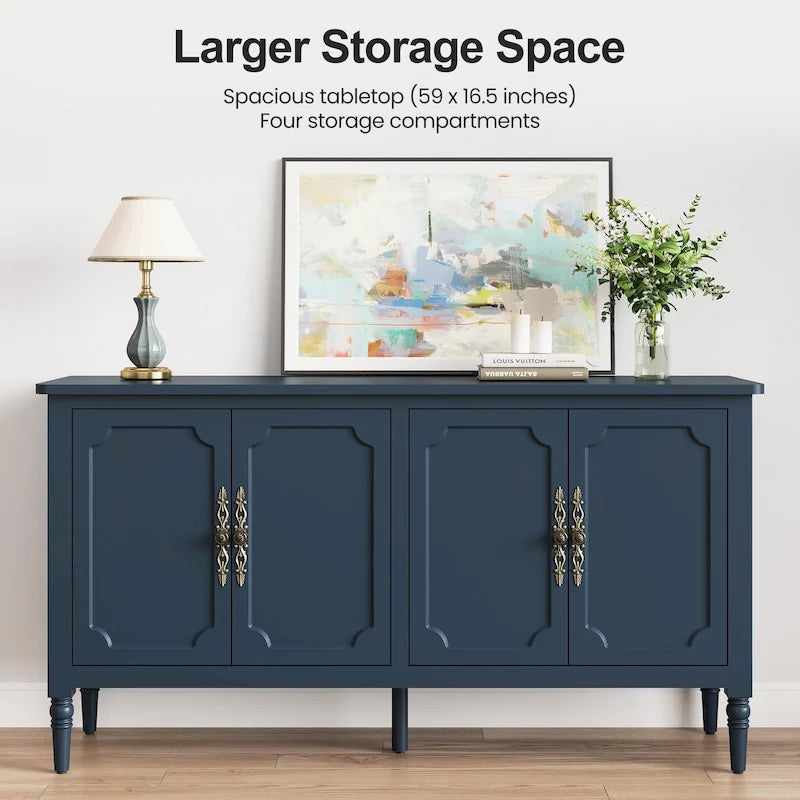 58 Accent Cabinet with 4 Doors